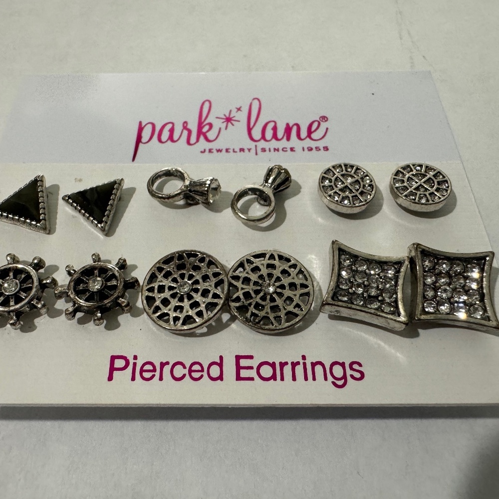 Park Lane 6 Pack of Stud Earrings - Silver